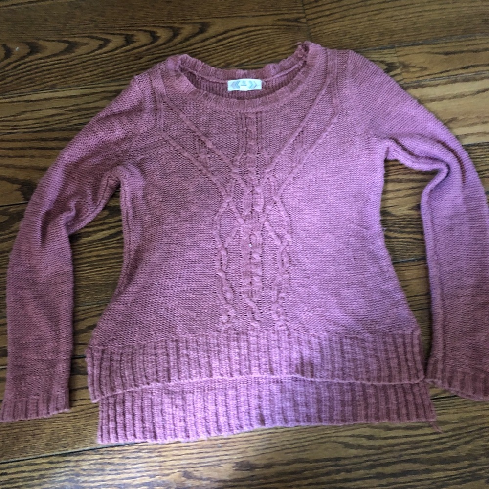 pink sweater